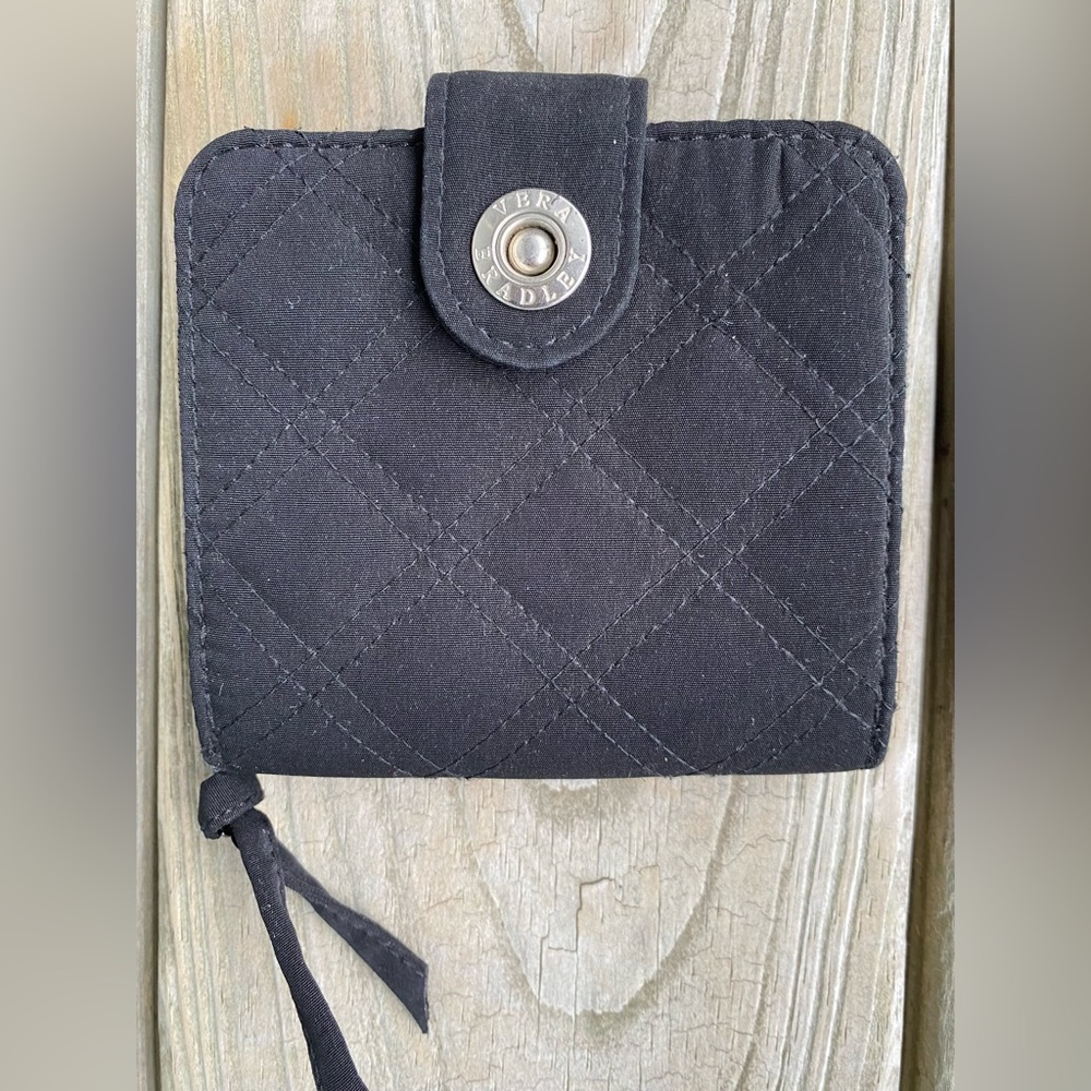 SOLD Vera Bradley Black Quilted Wallet